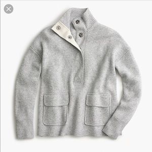 J Crew Pullover Sweater with Snaps